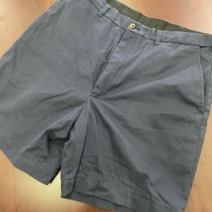 Haggar Blue Flat Front Shorts